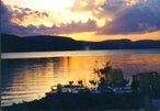 coucher de soleil au centre