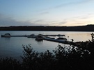 Marina at night