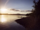 coucher soleil lac Pohénégamook