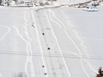 Pont de glace entre Saint-Juste-du-Lac et Notre-Dame-du-Lac
