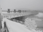 Barrage du lac Témiscouata - hiver