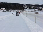 Route en hiver