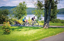 Vélo famille parc Clair Soleil