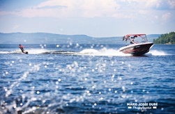 Wake board sur le lac