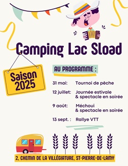 Programmation estivale au Camping du Lac Sload