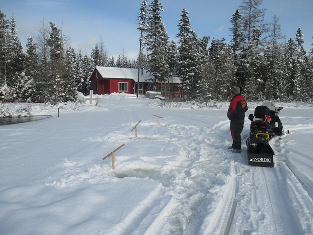 Étang de pêche winter