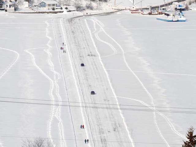 Pont de glace, Notre-Dame-du-Lac