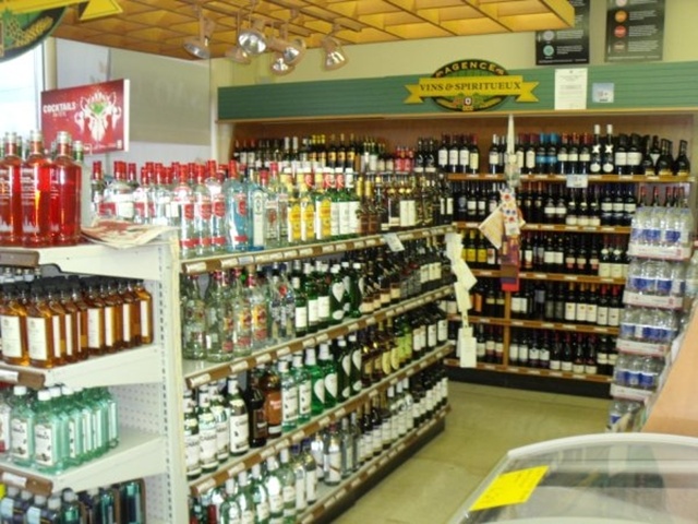 Liquor section