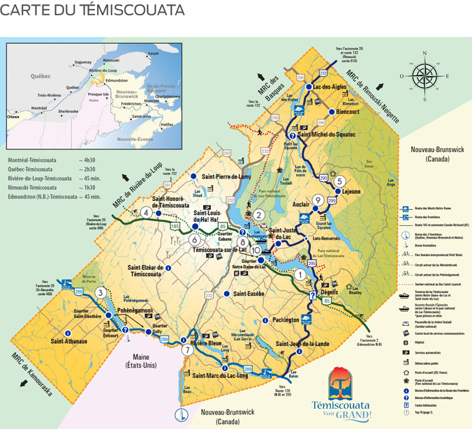 Carte du Témiscouata 2017 Carte du Témiscouata 2017