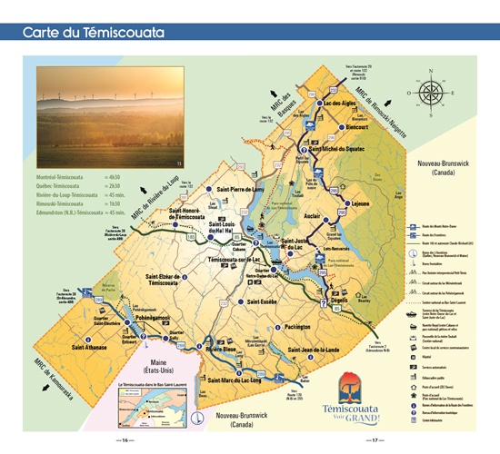 Carte du Témiscouata 2017 Carte du Témiscouata 2017